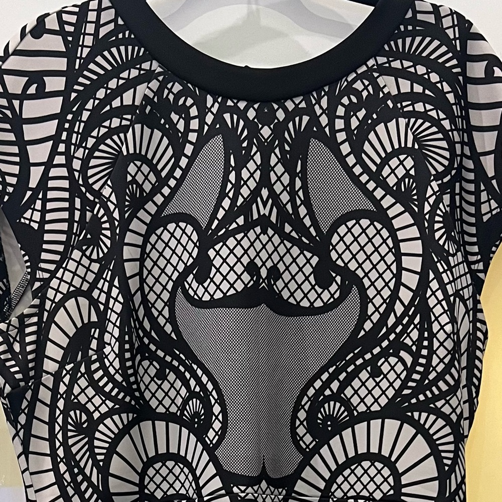 New York Company Black & White Dress Sleeveless XL - Picture 2 of 2